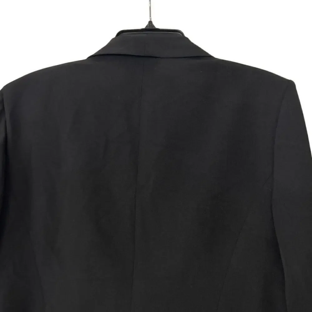 KASPER NWT Open Front Fly Away 3/4 Sleeve Black Suit Jacket Size 18